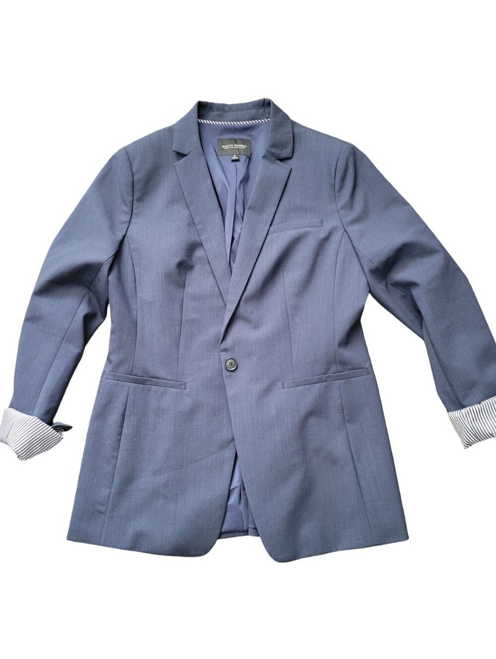 Banana Republic Women's Navy Single-Button Blazer